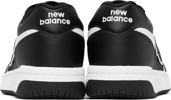 New Balance Black & White 480 Sneakers - Image 2