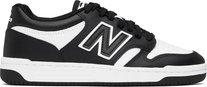 New Balance Black & White 480 Sneakers