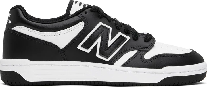 New Balance Black & White 480 Sneakers