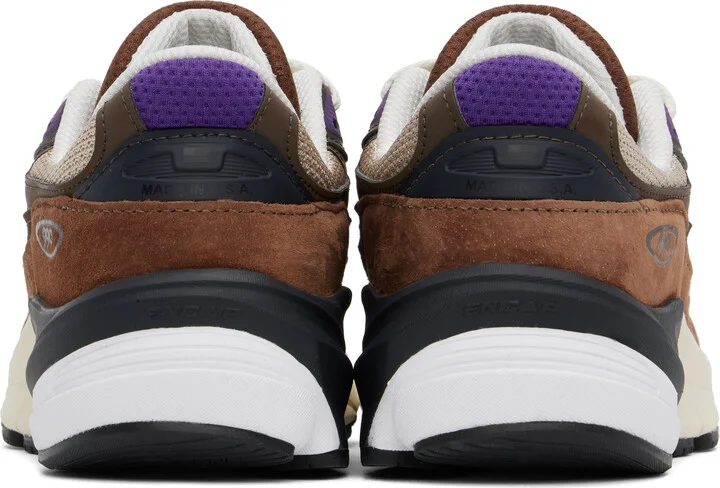New Balance Brown & Beige Made in USA 990v6 Sneakers - Image 2