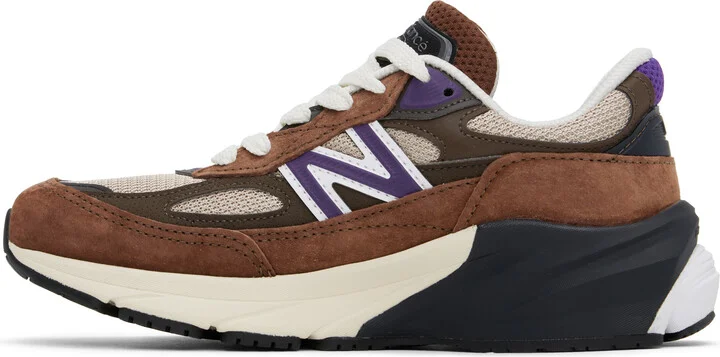 New Balance Brown & Beige Made in USA 990v6 Sneakers - Image 3