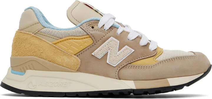 New Balance Brown & Beige 'Made in USA' 998 Sneakers
