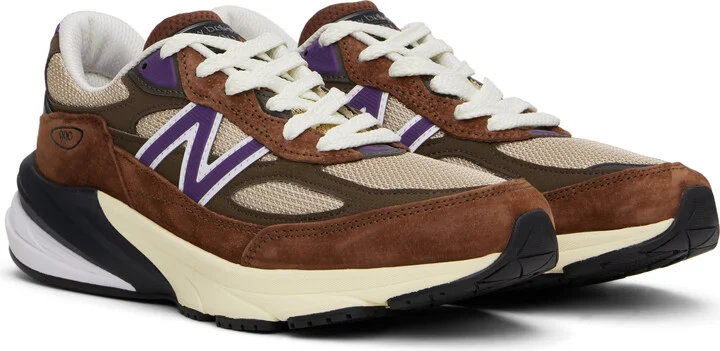 New Balance Brown Made in USA 990v6 Sneakers - Image 4