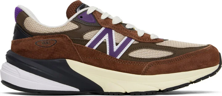 New Balance Brown Made in USA 990v6 Sneakers