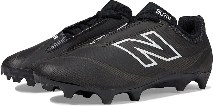 New Balance BurnX4 Lacrosse Cleats Shoes Black/Blacktop : US Men's 6.5 - Women's 8 D - Medium, Synthetic