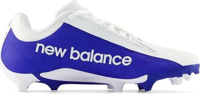 New Balance BurnX4 Lacrosse Cleats Shoes White/Blue : US Men's 7.5 - Women's 9 D - Medium, Synthetic - Image 5