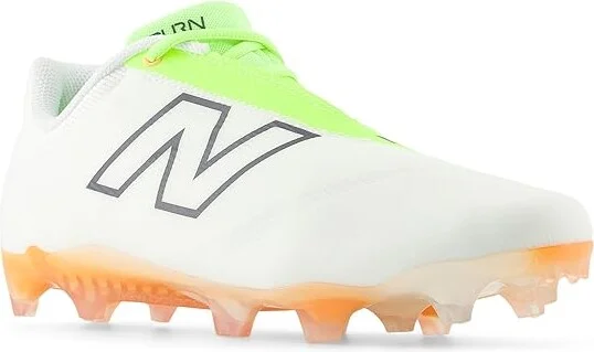 New Balance BurnX4 Lacrosse Cleats Shoes White/Green : US Men's 7 - Women's 8.5 D - Medium, Synthetic