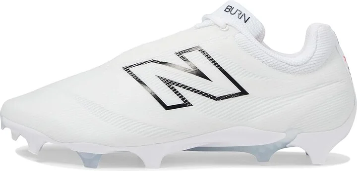 New Balance BurnX4 Lacrosse Cleats Shoes White/Grey Matter : US Men's 7.5 - Women's 9 D - Medium, Synthetic - Image 5