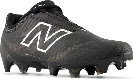 New Balance BurnX4 Lacrosse Cleats Women's Shoes Black/Black : 6 B - Medium, Synthetic