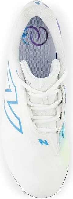 New Balance BurnX4 Lacrosse Cleats Women's Shoes White/Black 1 : 6 B - Medium, Synthetic - Image 2