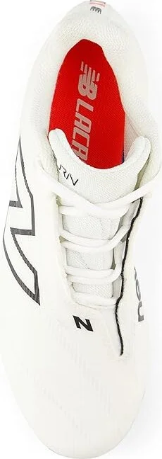 New Balance BurnX4 Lacrosse Cleats Women's Shoes White/Black : 6 B - Medium, Synthetic - Image 2