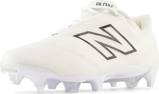 New Balance BurnX4 Lacrosse Cleats Women's Shoes White/Black : 6 B - Medium, Synthetic - Image 3