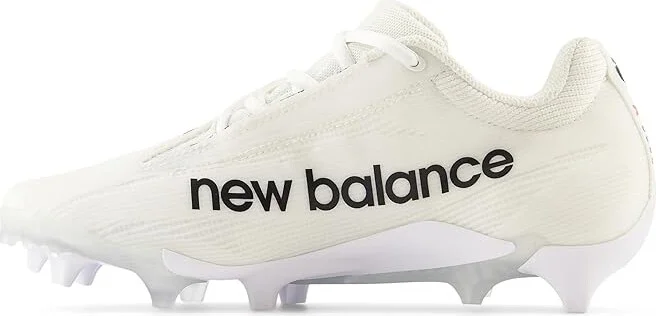 New Balance BurnX4 Lacrosse Cleats Women's Shoes White/Black : 6 B - Medium, Synthetic - Image 4