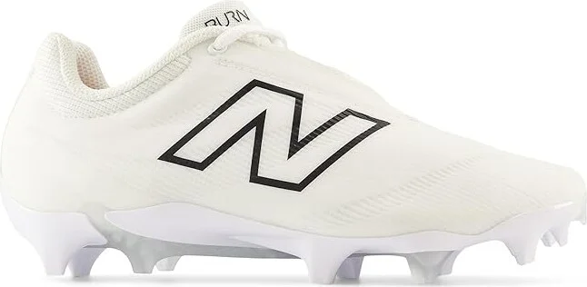 New Balance BurnX4 Lacrosse Cleats Women's Shoes White/Black : 6 B - Medium, Synthetic - Image 5