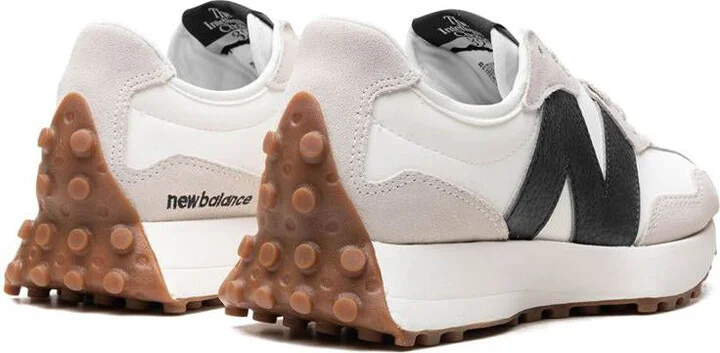 New Balance Canvas And Suede Sneakers In White '327' - Image 2
