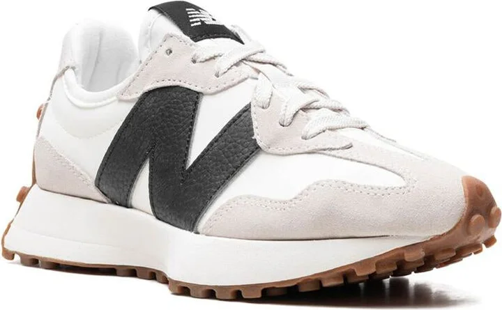 New Balance Canvas And Suede Sneakers In White '327' - Image 3