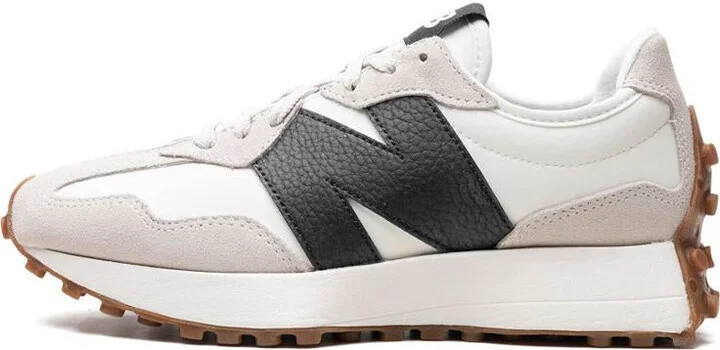 New Balance Canvas And Suede Sneakers In White '327' - Image 4