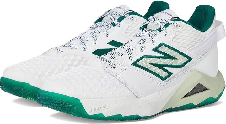 New Balance Coco CG2 Tennis Shoes Women's Tennis Shoes White/Marsh Green : 8 D - Wide, Synthetic