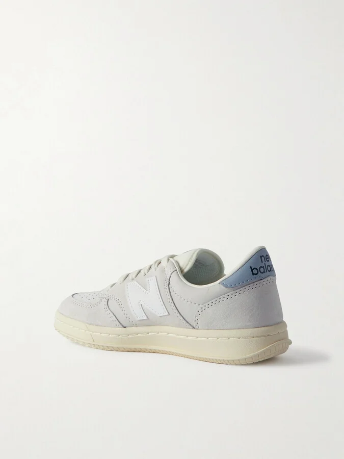 New Balance - Ct500 Leather-trimmed Suede And Nubuck Sneakers - Off-white - Image 3