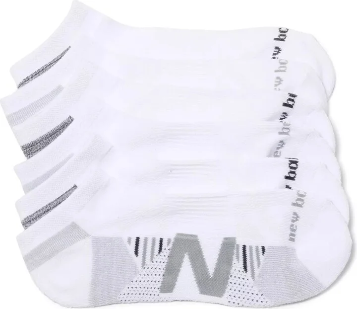 New Balance Cushioned No Show Socks 6 Pack