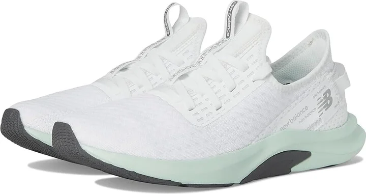 New Balance DynaSoft Nergize Sport V2 Women's Shoes White/Silver Metalic/Clay Ash : 5.5 D - Wide, Synthetic/Textile