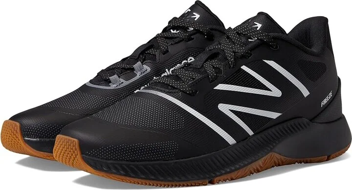 New Balance Freezelx V4 Box Lacrosse Cleats Men's Shoes Black/Gum : 7 D - Medium, Synthetic