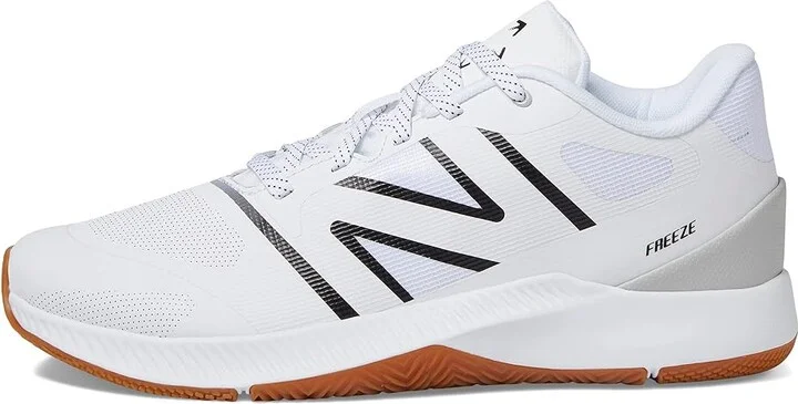 New Balance Freezelx V4 Box Lacrosse Cleats Men's Shoes White/Gum : 8 D - Medium, Synthetic - Image 6