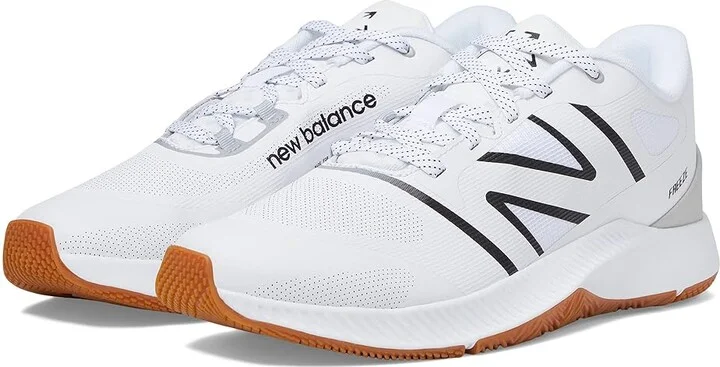 New Balance Freezelx V4 Box Lacrosse Cleats Men's Shoes White/Gum : 8 D - Medium, Synthetic