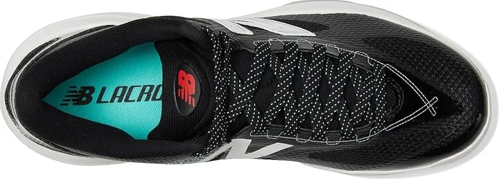 New Balance FreezeLX v5 Box Lacrosse Cleats Men's Wrestling Shoes Black/White : 7 D - Medium, Synthetic - Image 2