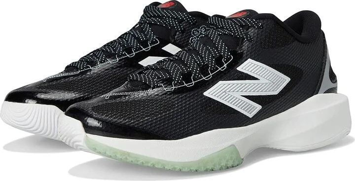 New Balance FreezeLX v5 Box Lacrosse Cleats Men's Wrestling Shoes Black/White : 7 D - Medium, Synthetic
