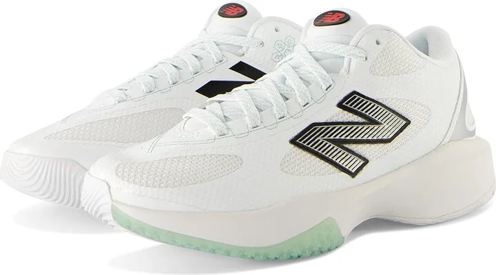 New Balance FreezeLX v5 Box Lacrosse Cleats Men's Wrestling Shoes White/Black : 8 D - Medium, Synthetic
