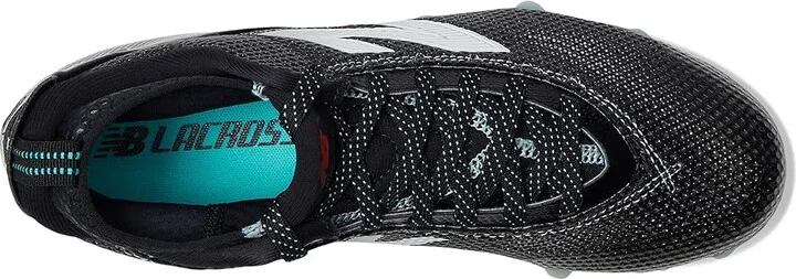New Balance FreezeLX V5 Lacrosse Cleats Men's Shoes Black/White : 7 D - Medium, Synthetic - Image 2