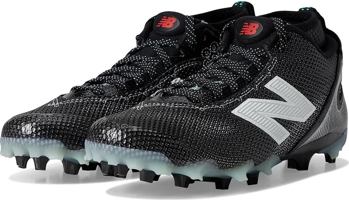 New Balance FreezeLX V5 Lacrosse Cleats Men's Shoes Black/White : 7 D - Medium, Synthetic