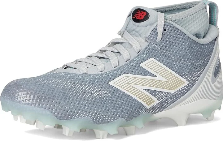 New Balance FreezeLX V5 Lacrosse Cleats Men's Shoes Grey/White : 9 D - Medium, Synthetic - Image 5