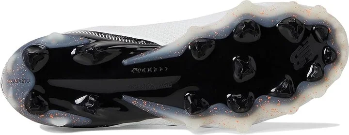 New Balance FreezeLX V5 Lacrosse Cleats Men's Shoes White/Black/Hot Mango : 8 D - Medium, Synthetic - Image 3