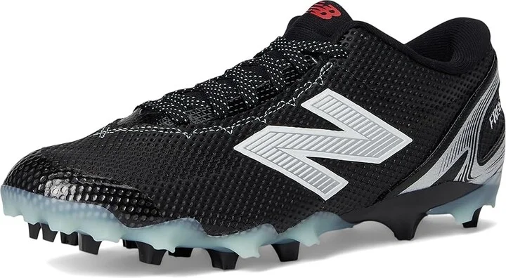 New Balance FreezeLX V5 Low Lacrosse Cleats Men's Shoes Black/White/Silver Metallic : 7.5 D - Medium, Synthetic - Image 5