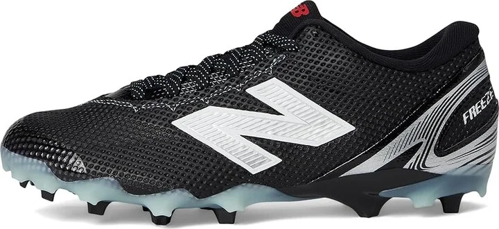 New Balance FreezeLX V5 Low Lacrosse Cleats Men's Shoes Black/White/Silver Metallic : 7.5 D - Medium, Synthetic - Image 6
