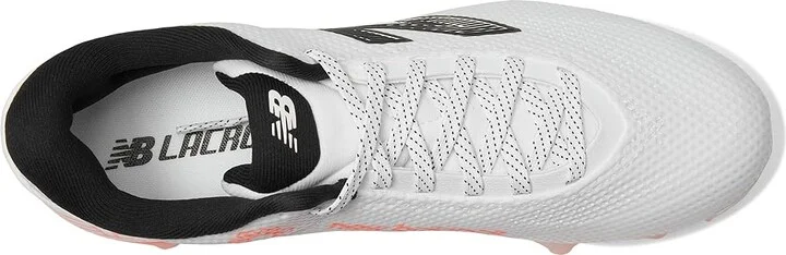New Balance FreezeLX V5 Low Lacrosse Cleats Men's Shoes White/Hot Mango/Black : 7 D - Medium, Synthetic - Image 2
