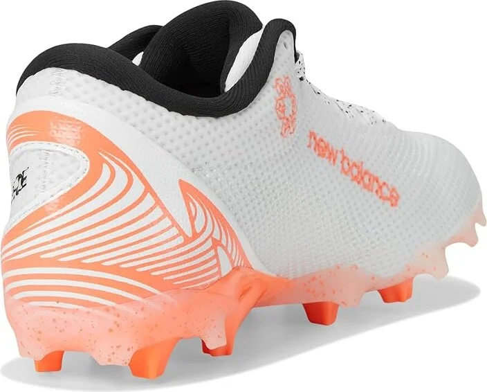 New Balance FreezeLX V5 Low Lacrosse Cleats Men's Shoes White/Hot Mango/Black : 7 D - Medium, Synthetic - Image 4