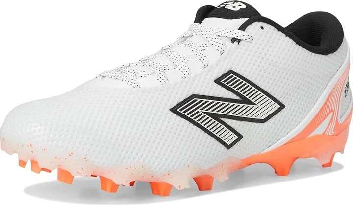 New Balance FreezeLX V5 Low Lacrosse Cleats Men's Shoes White/Hot Mango/Black : 7 D - Medium, Synthetic - Image 5
