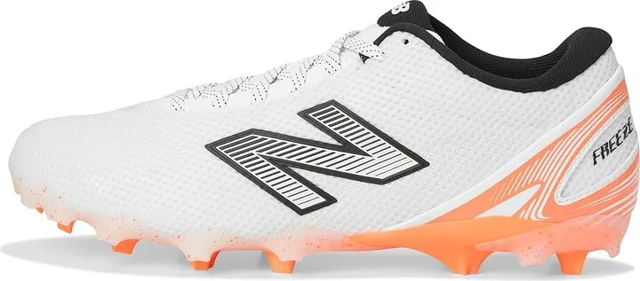 New Balance FreezeLX V5 Low Lacrosse Cleats Men's Shoes White/Hot Mango/Black : 7 D - Medium, Synthetic - Image 6