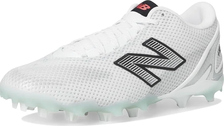 New Balance FreezeLX V5 Low Lacrosse Cleats Women's Shoes White/Black/Silver Metallic : 9 B - Medium, Rubber - Image 5