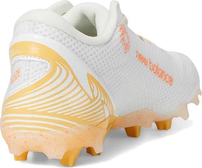New Balance FreezeLX V5 Low Lacrosse Cleats Women's Shoes White/Clementine/Angora : 10 B - Medium, Rubber - Image 4