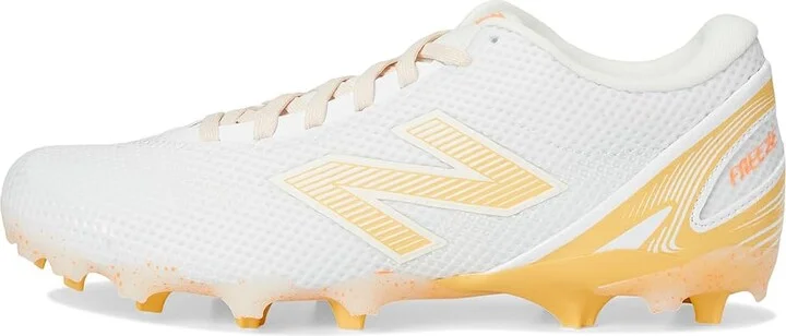New Balance FreezeLX V5 Low Lacrosse Cleats Women's Shoes White/Clementine/Angora : 10 B - Medium, Rubber - Image 6