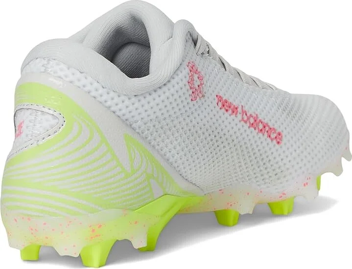 New Balance FreezeLX V5 Low Lacrosse Cleats Women's Shoes White/Hi-Lite/Ultra Pink : 10 B - Medium, Rubber - Image 4
