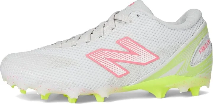New Balance FreezeLX V5 Low Lacrosse Cleats Women's Shoes White/Hi-Lite/Ultra Pink : 10 B - Medium, Rubber - Image 6