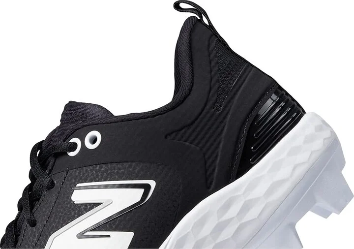 New Balance Fresh Foam 3000v6 Molded Baseball Cleats Men's Shoes Black/White : 15 D - Medium, Synthetic/Textile - Image 4