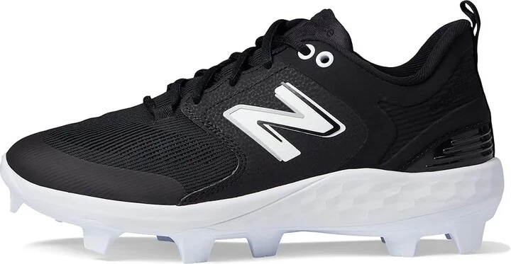 New Balance Fresh Foam 3000v6 Molded Baseball Cleats Men's Shoes Black/White : 15 D - Medium, Synthetic/Textile - Image 5