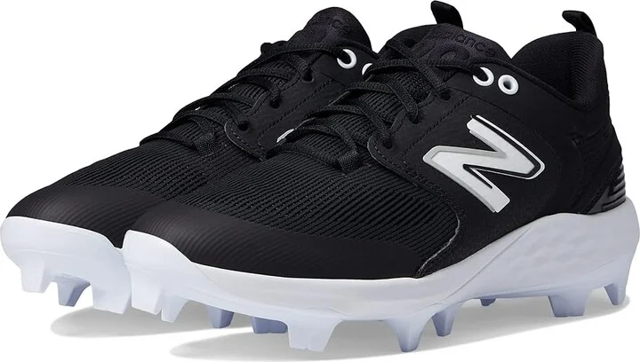 New Balance Fresh Foam 3000v6 Molded Baseball Cleats Men's Shoes Black/White : 15 D - Medium, Synthetic/Textile