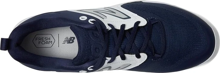 New Balance Fresh Foam 3000v6 Molded Baseball Cleats Men's Shoes Navy/White : 15 D - Medium, Synthetic/Textile - Image 2